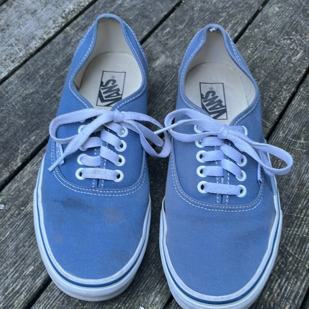 Blue vans men’s size 7.5 women’s size 9.